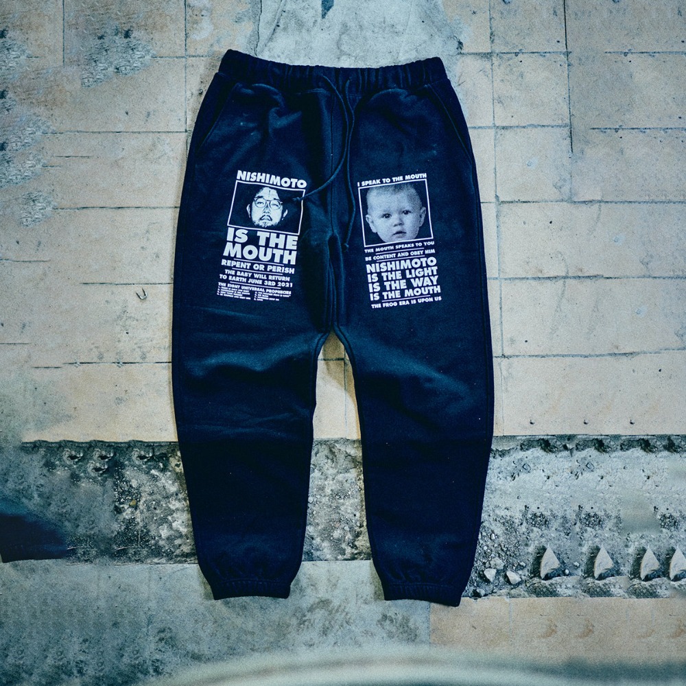 NISHIMOTO IS THE MOUTH CLASSIC SWEAT PANTS BLACK