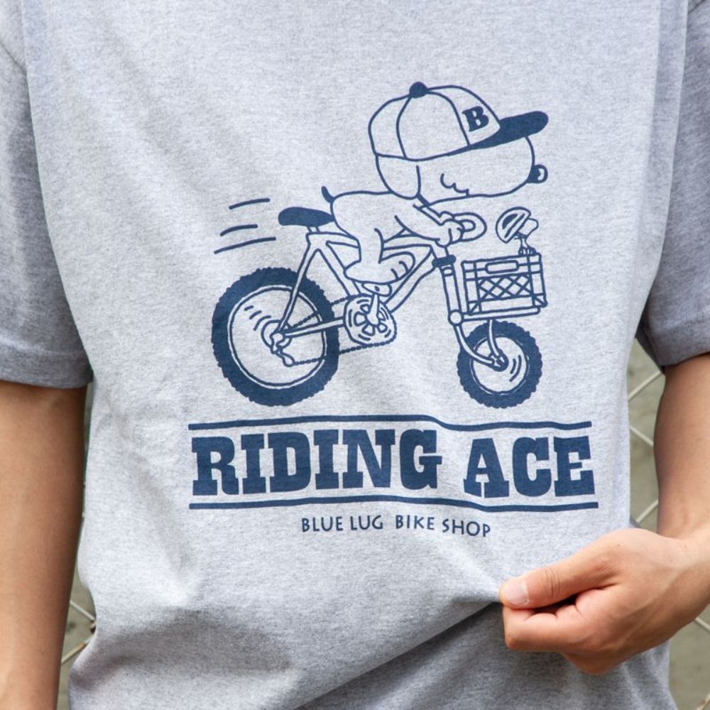 BLUE LUG / riding ace t-shirt (grey)
