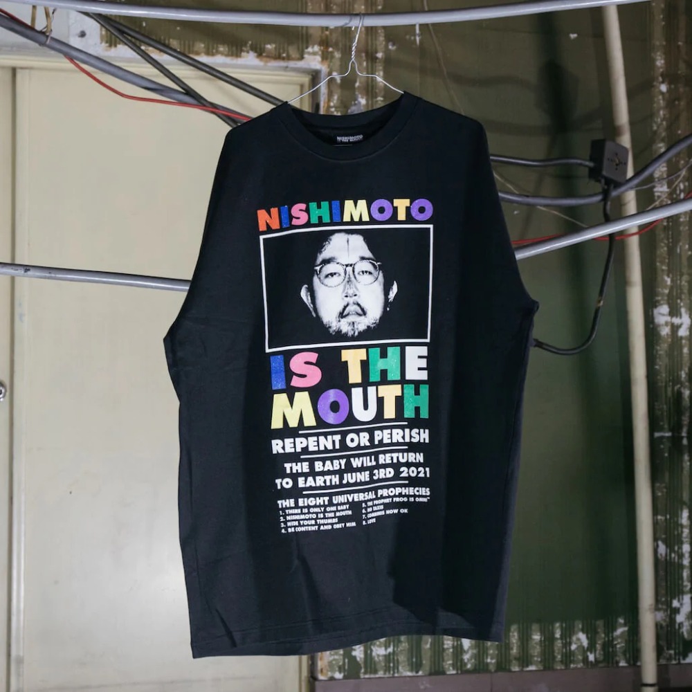NISHIMOTO IS THE MOUTH CLASSIC TEE (GLITTER) BLACK