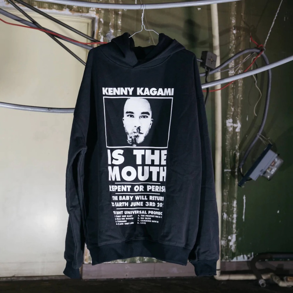 NISHIMOTO IS THE MOUTH × KENNY KAGAMI Collaboration SWEAT HOODIE BLACK