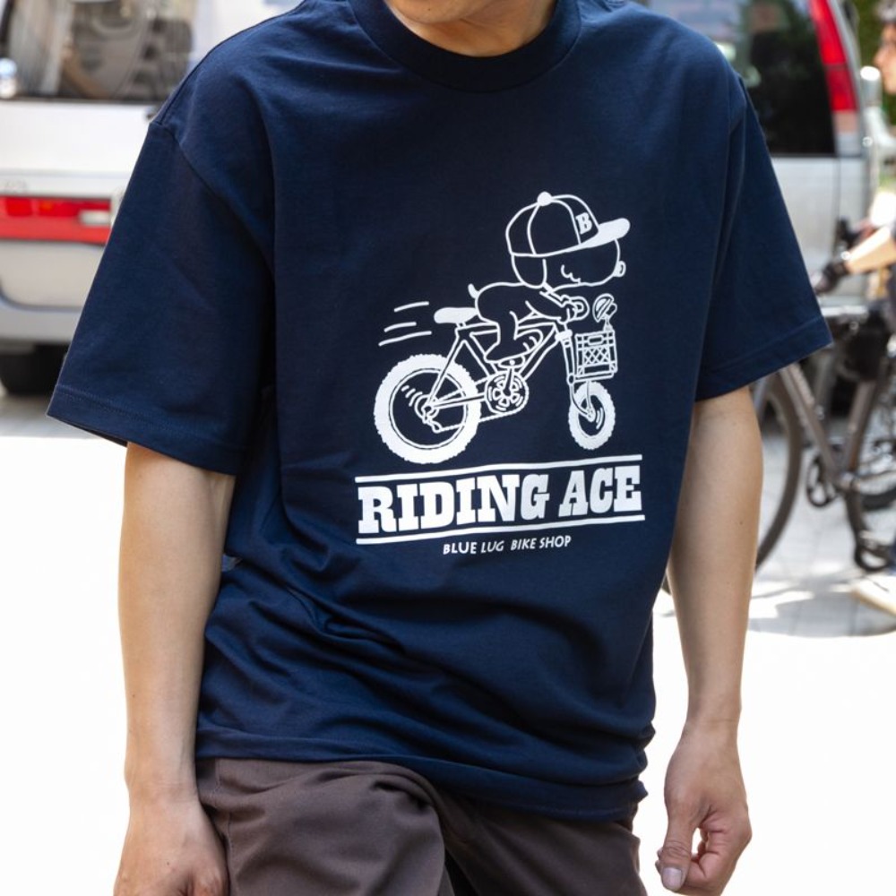 BLUE LUG / riding ace t-shirt (navy)