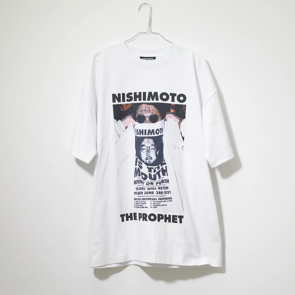 NISHIMOTO IS THE MOUTH PHOTO S/S TEE NIM-M41 WHITE