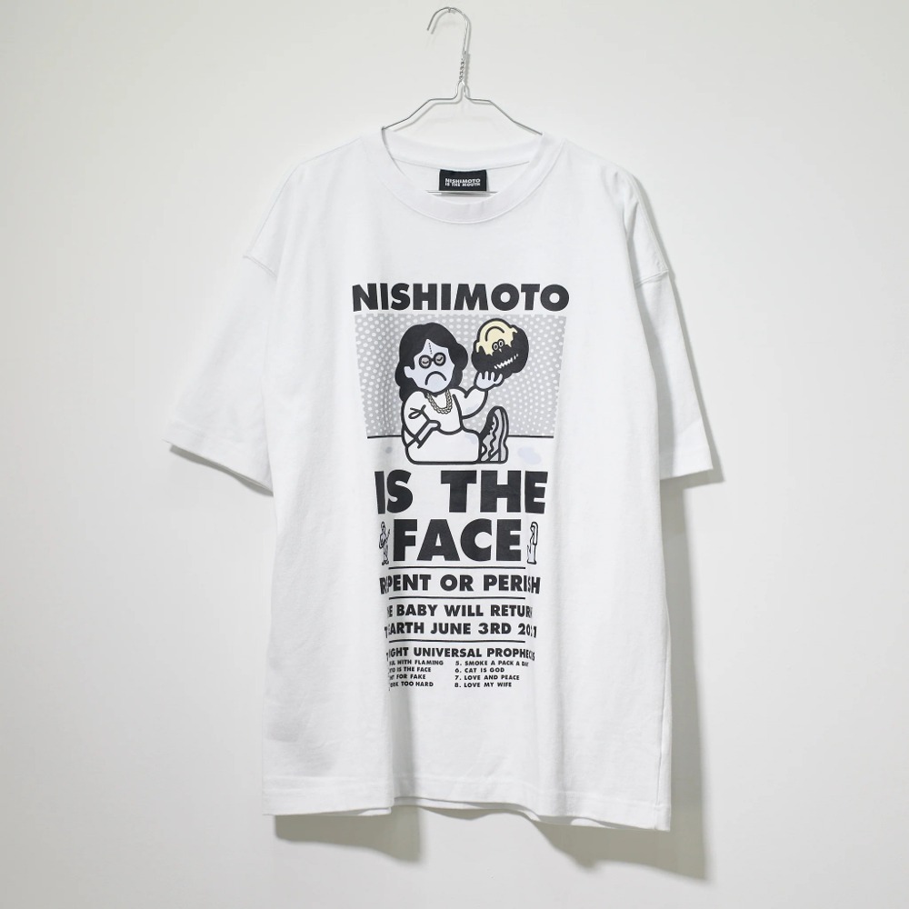 NISHIMOTO IS THE MOUTH × face S/S TEE NIMFC-01 WHITE