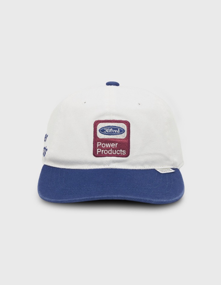 ALFRED POWER PRODUCTS CAP (WHITE/BLUE)