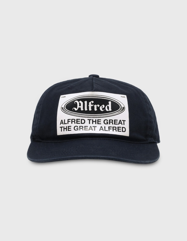 ALFRED FRED STICKER CAP (NAVY/WHITE)