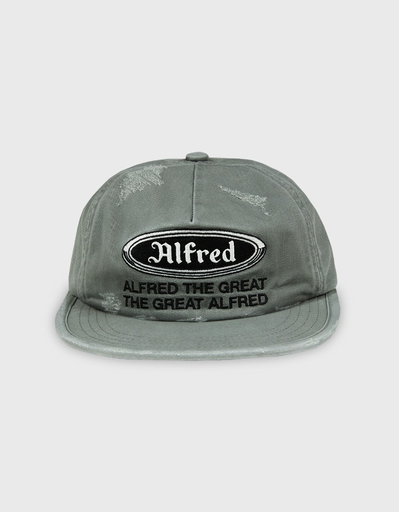 ALFRED FRED DESTROYED WORK CAP (OLIVE)
