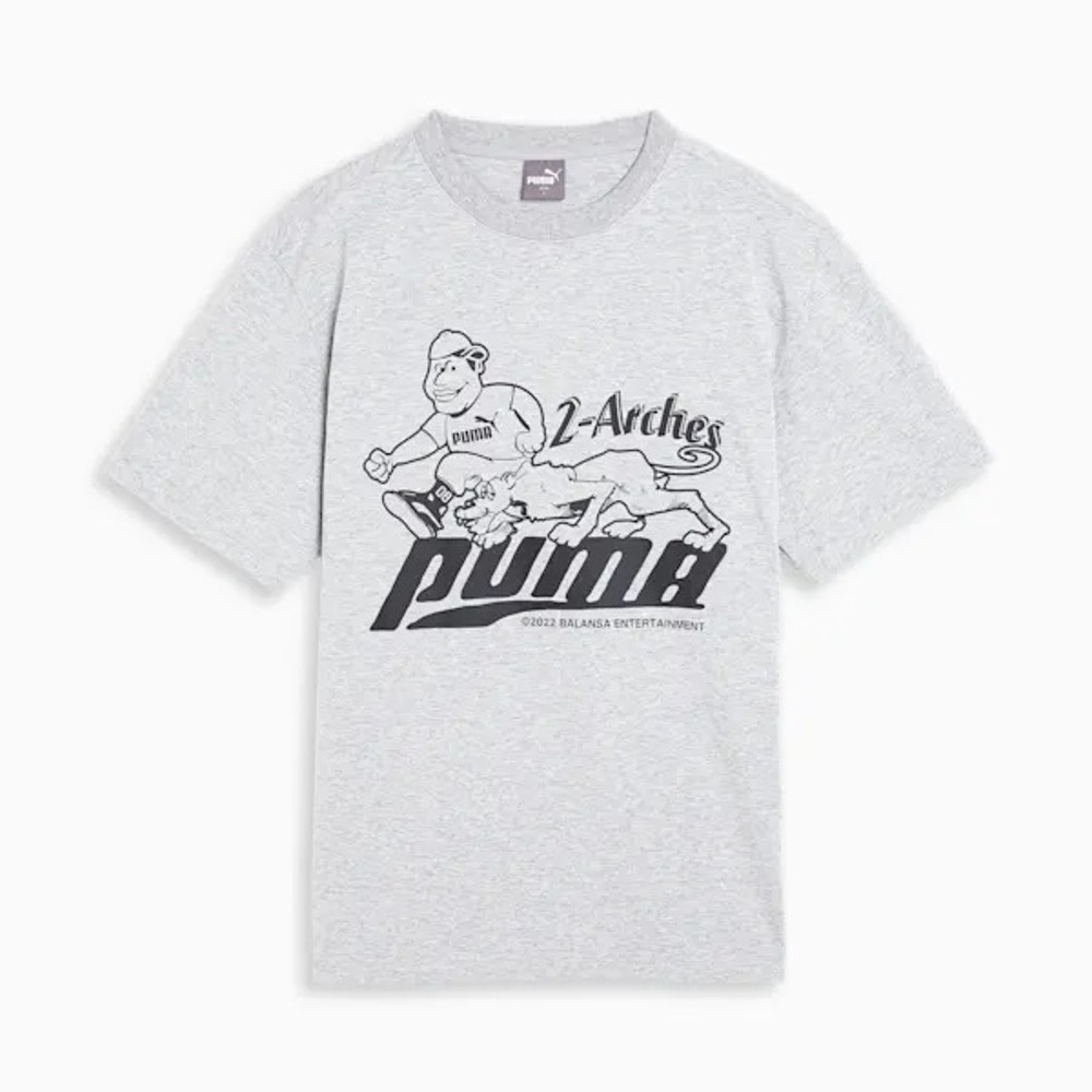 Puma X Balansa Graphic Tee 1 (Medium Gray Heather)