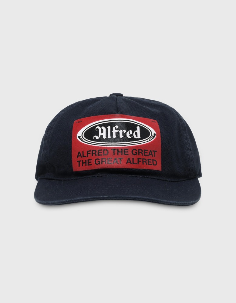 ALFRED FRED STICKER CAP (NAVY/RED)
