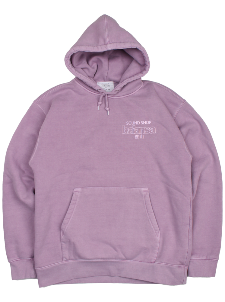 ssb logo Garment dyeing hoodie pink