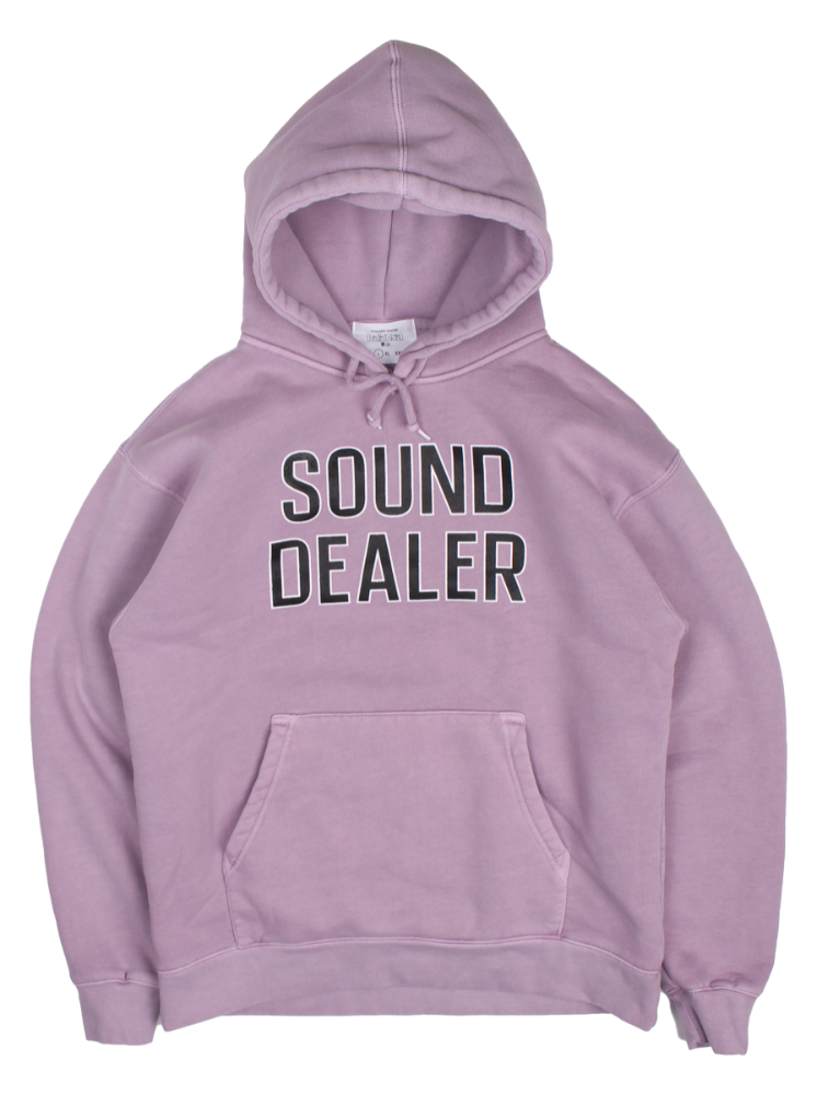 sd logo Garment dyeing hoodie pink