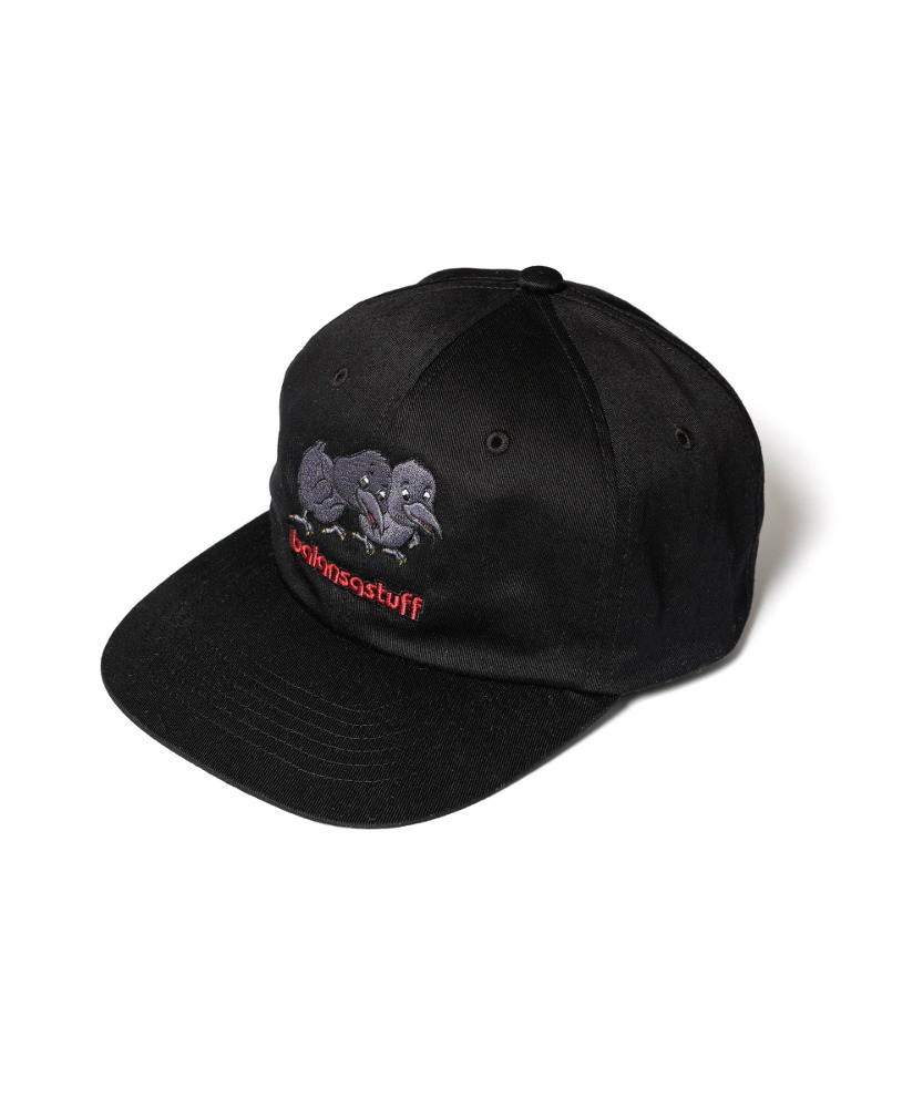 balansa × flagstuff crow cap (black)