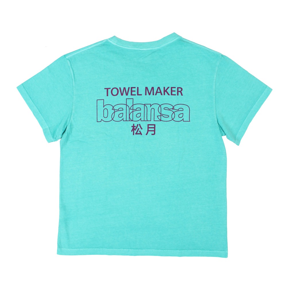 songwol towel / balansa towel maker tee (turquoise)