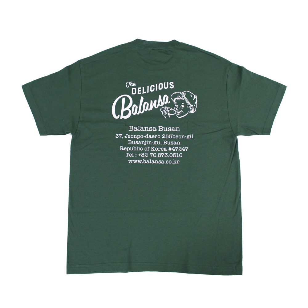 delicious bread s/s tee (forest green)