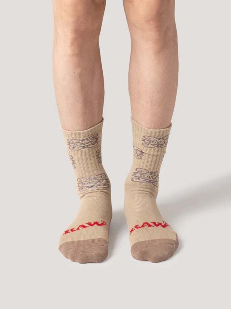 RAW x INTERBREED “Rollers Socks” Beige