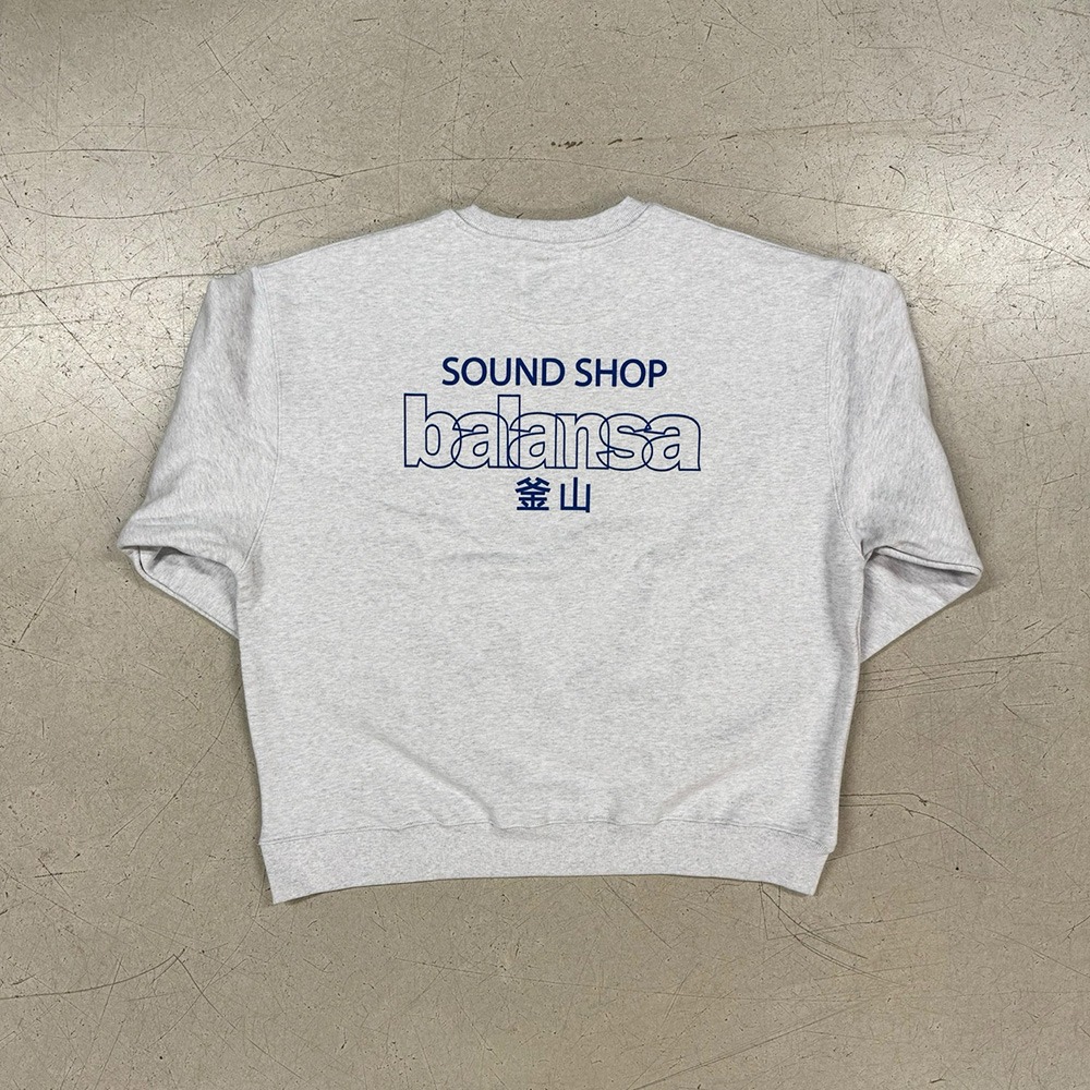 ssb logo sweatshirt(a.gray/blue)
