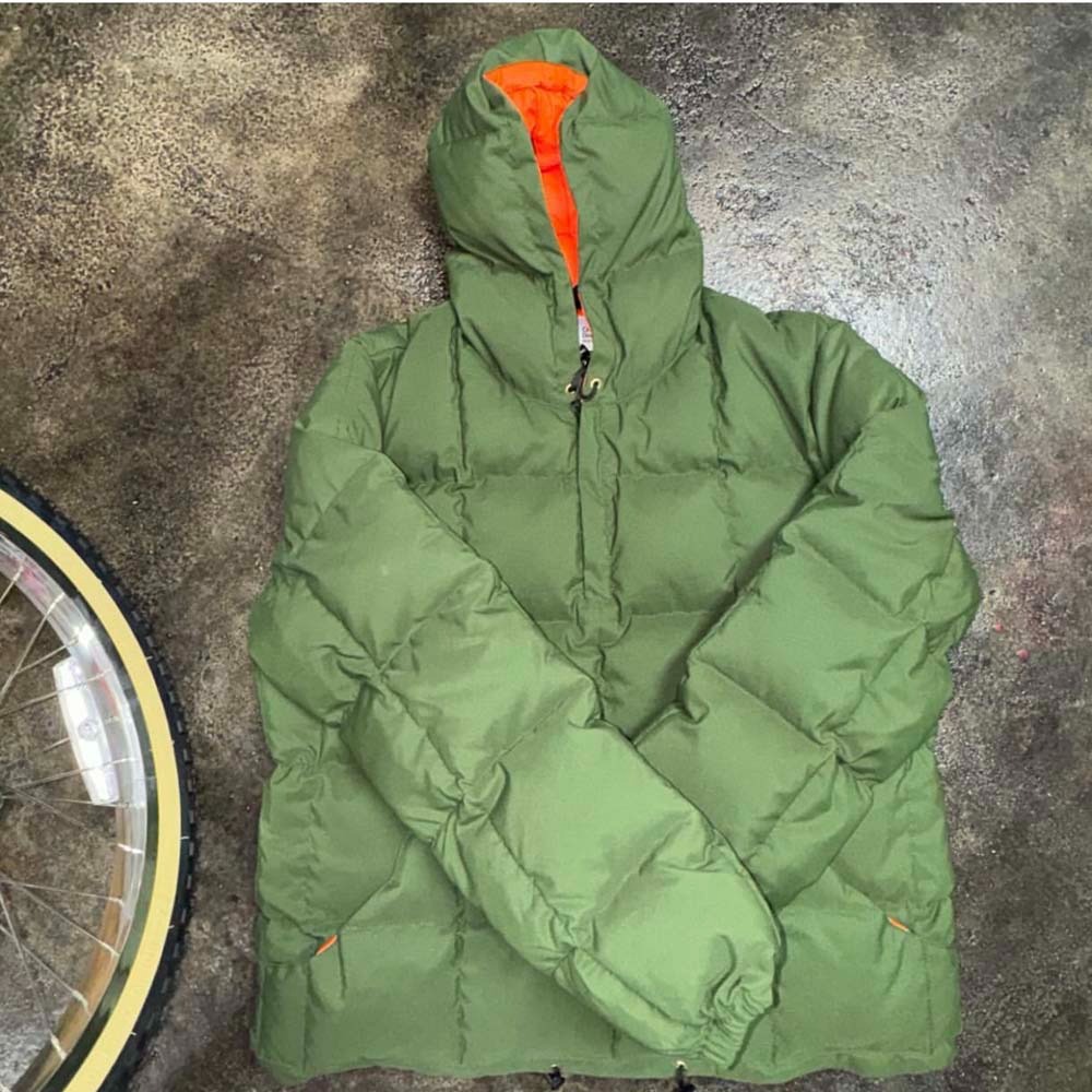 Delicious x Crescent Down Works x Balansa Hooded Pullover (Green/Orange)